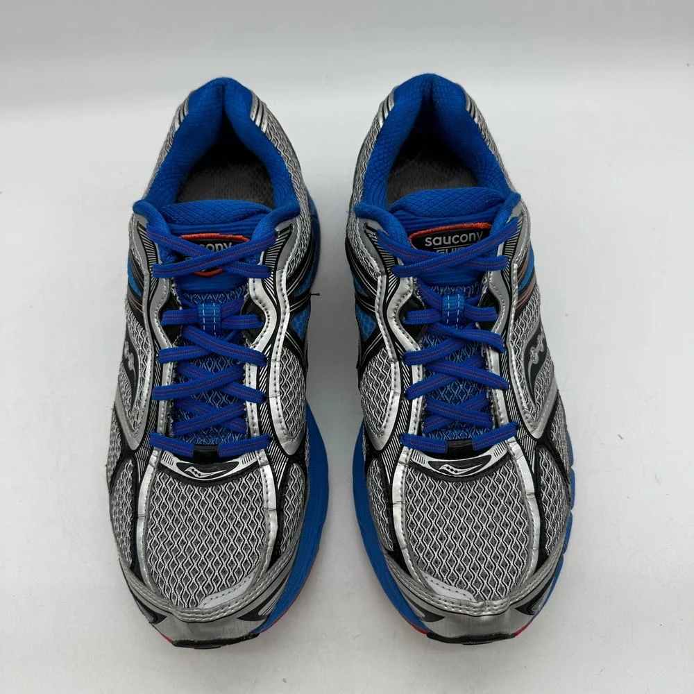 Saucony 20228-1 Mens 10 Silver/Blue Guide 7 Stability PowerGrid Running Shoes